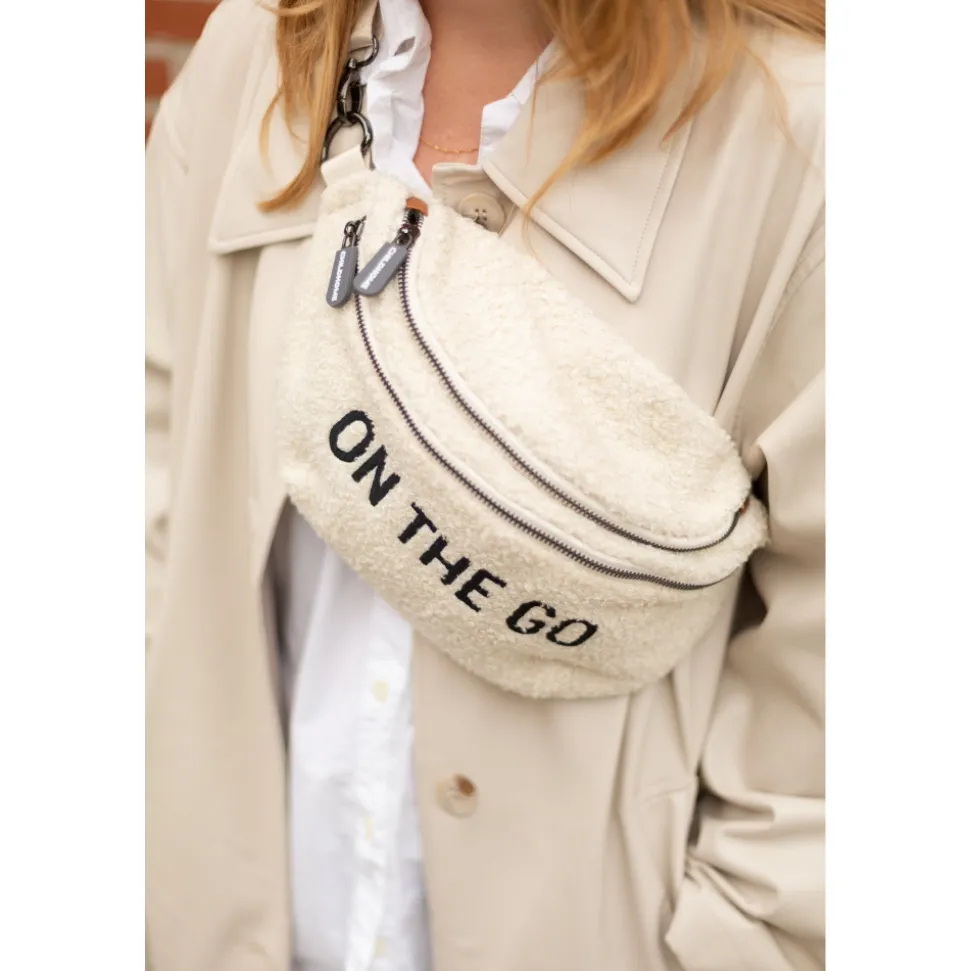 Sac banane on the go teddy écru
