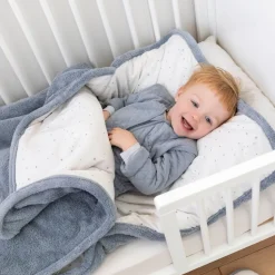 Sac de couchage enfant 70x140 cm bleu stone