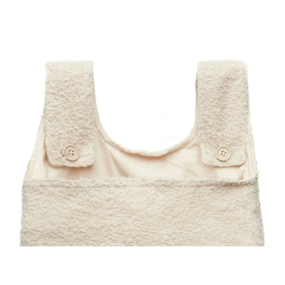 Sac de rangement bouclette naturel