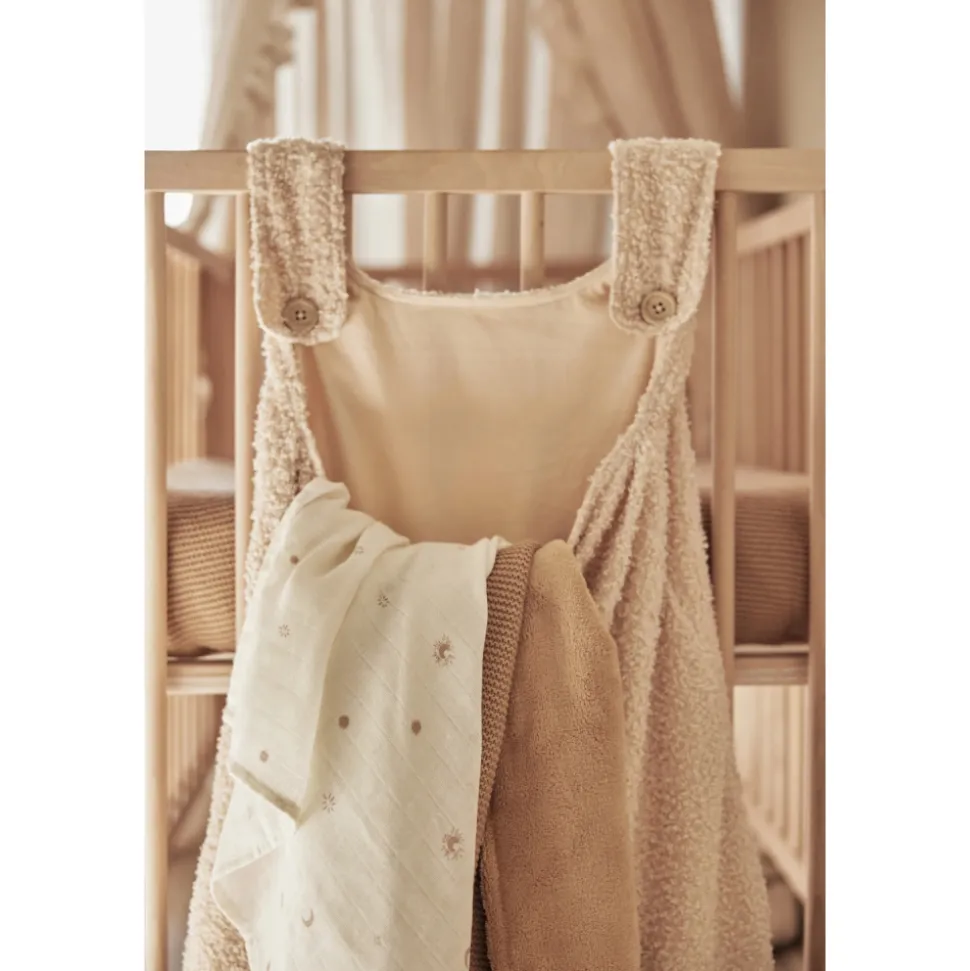 Sac de rangement bouclette naturel