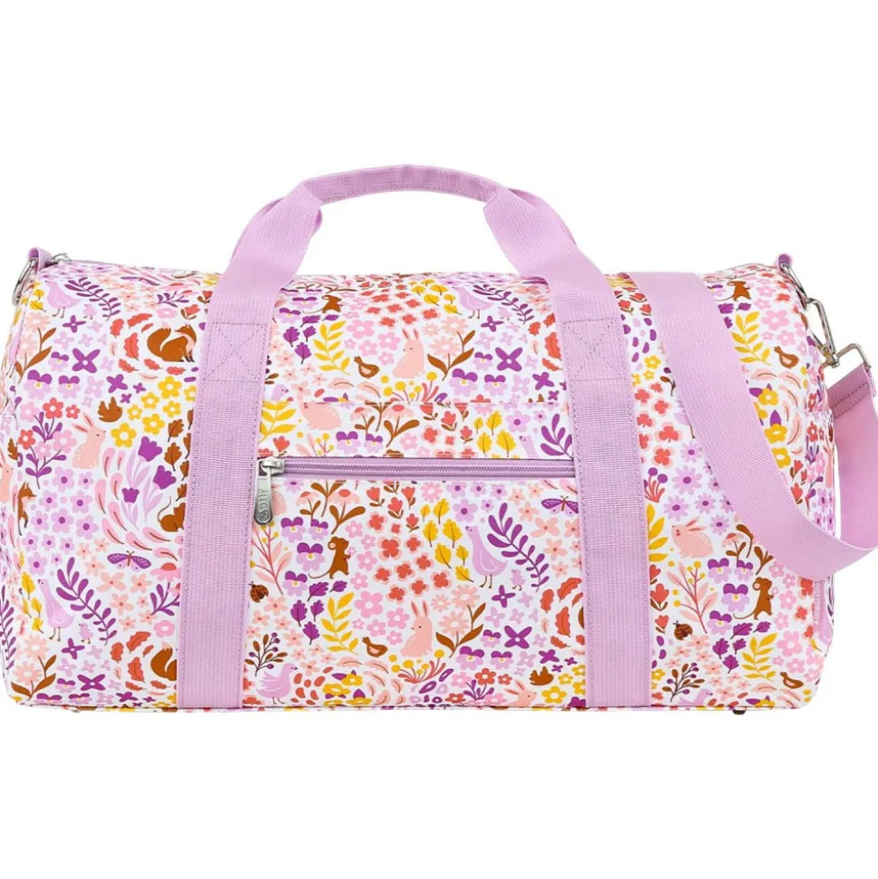 Sac de voyage enfant avec bandoulière fleurs du jardin
