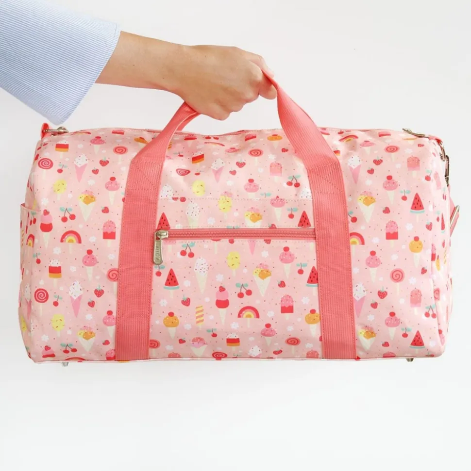 Sac de voyage enfant avec bandoulière crème glacée