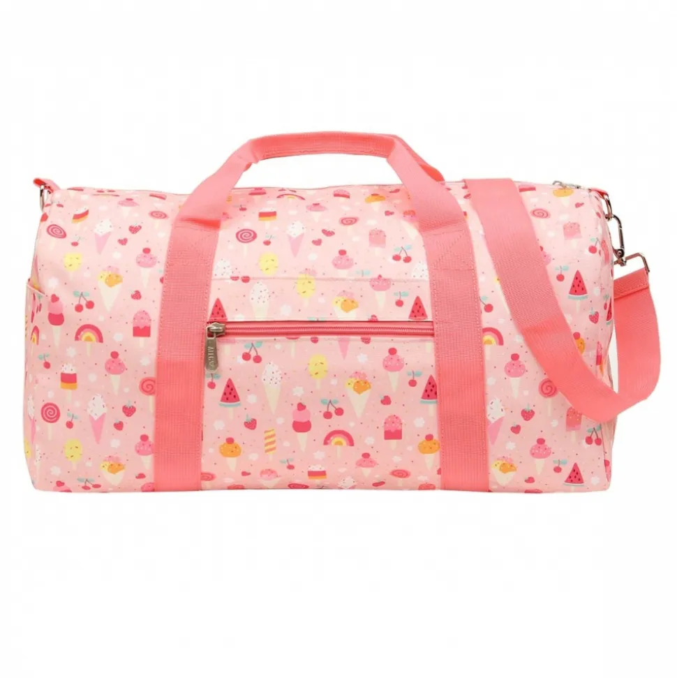 Sac de voyage enfant avec bandoulière crème glacée