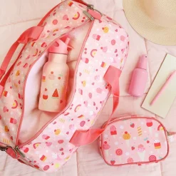 Sac de voyage enfant avec bandoulière crème glacée