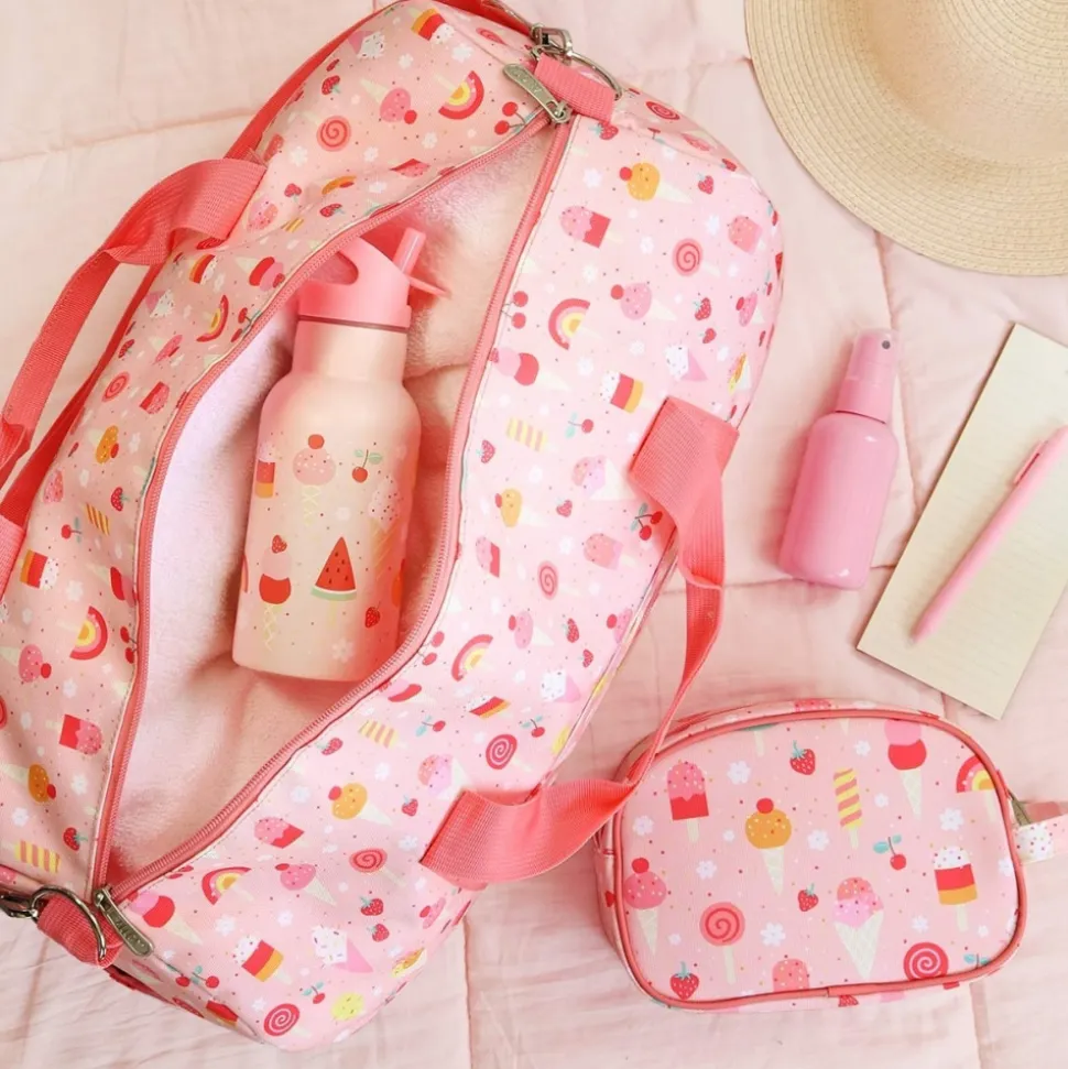 Sac de voyage enfant avec bandoulière crème glacée