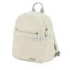 Sac à dos bouclette teddy écru