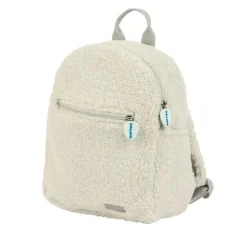 Sac à dos bouclette teddy écru