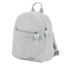 Sac à dos bouclette teddy gris