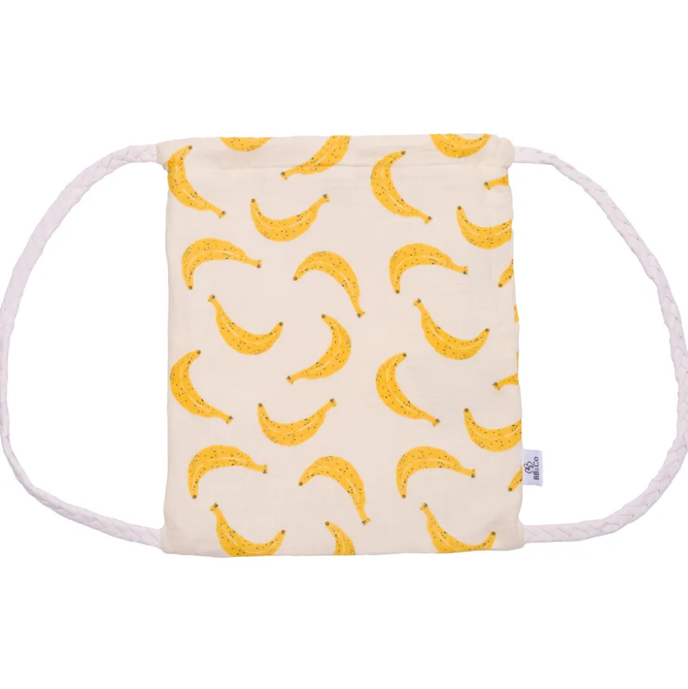 Sac à dos en double gaze bretelles tressées bananes