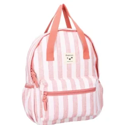Sac à dos enfant à anses - rayures roses
