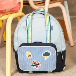 Sac à dos enfant bleu océan