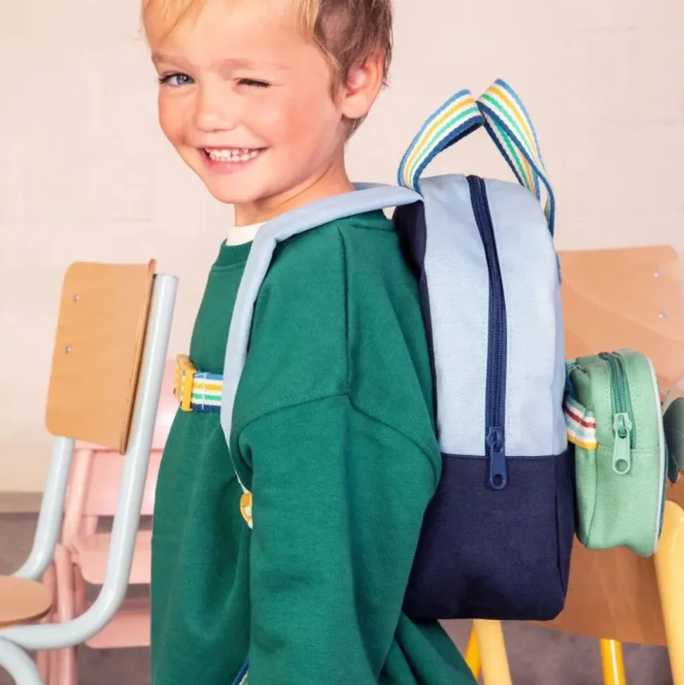 Sac à dos enfant bleu océan