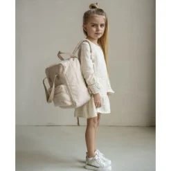 Sac à dos enfant bouclette beige