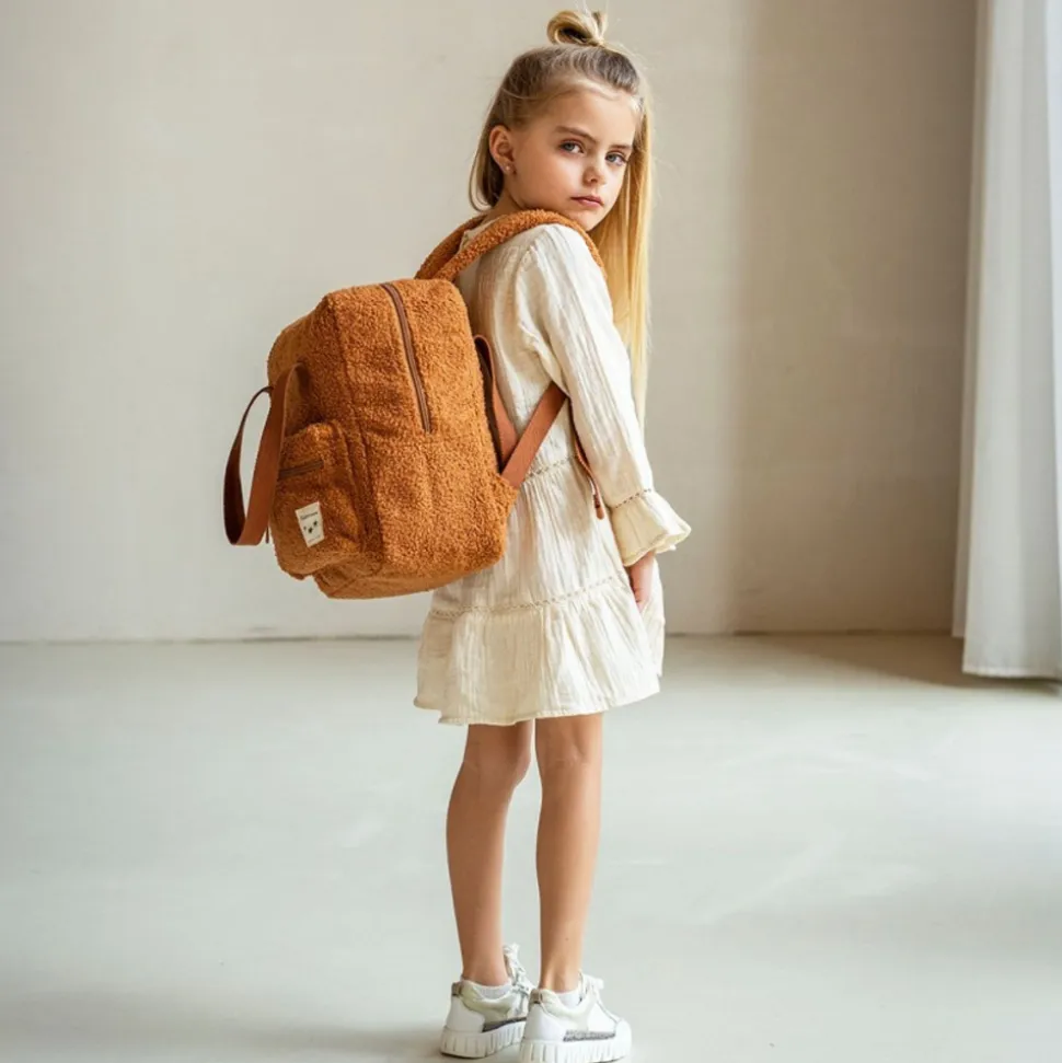 Sac à dos enfant bouclette caramel