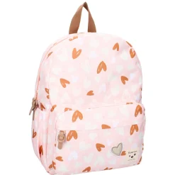 Sac à dos enfant coeurs rose/caramel 36 cm