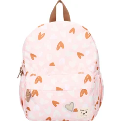 Sac à dos enfant coeurs rose/caramel 36 cm