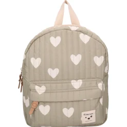 Sac à dos enfant coeurs vert 31 cm