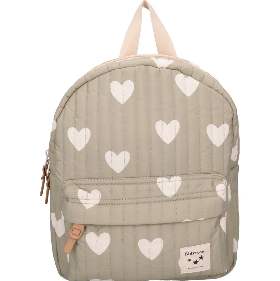 Sac à dos enfant coeurs vert 31 cm