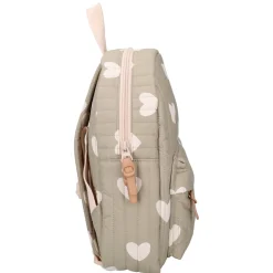 Sac à dos enfant coeurs vert 31 cm
