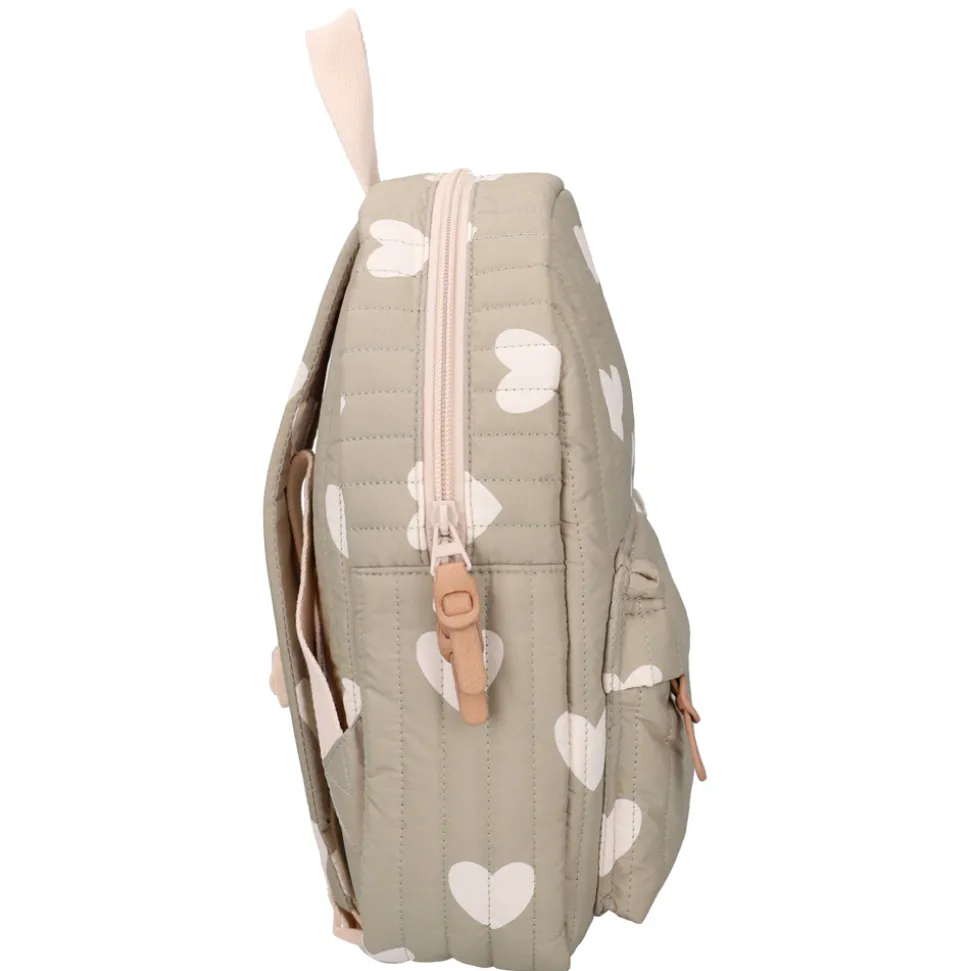Sac à dos enfant coeurs vert 31 cm