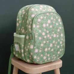 Sac à dos enfant isotherme fleurs sauge