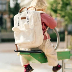 Sac à dos enfant mini club signature teddy ecru