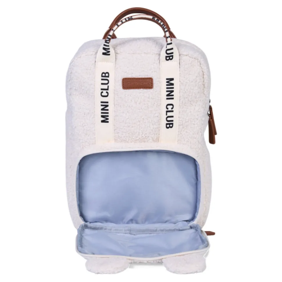 Sac à dos enfant mini club signature teddy ecru