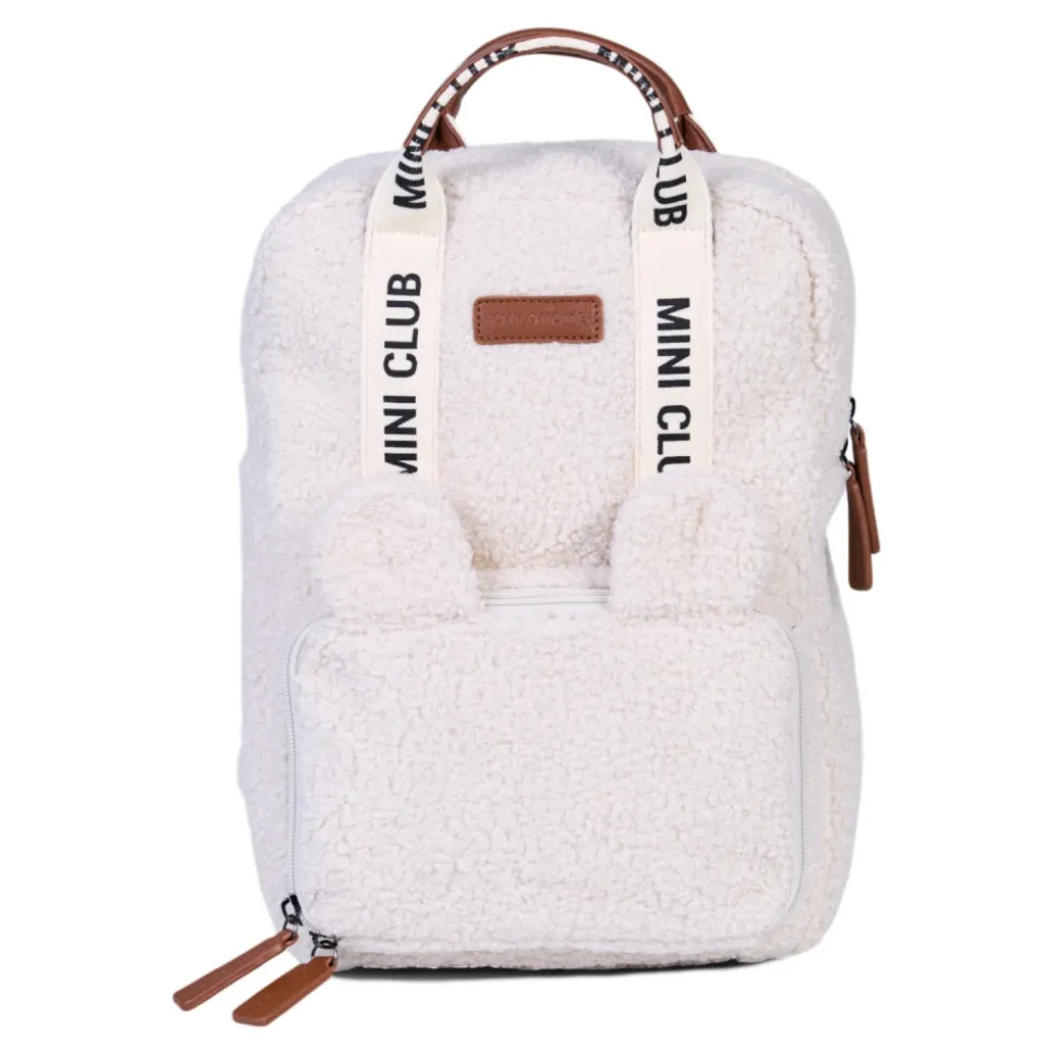 Sac à dos enfant mini club signature teddy ecru