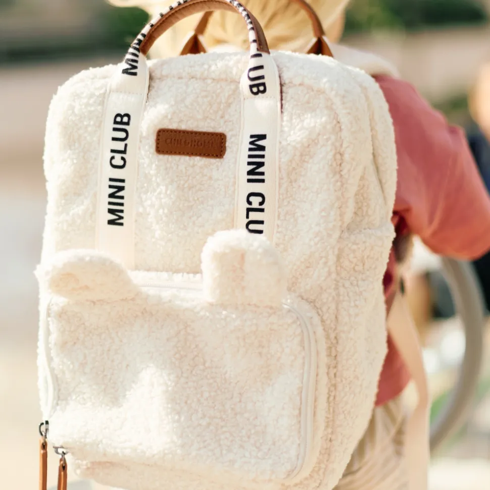 Sac à dos enfant mini club signature teddy ecru