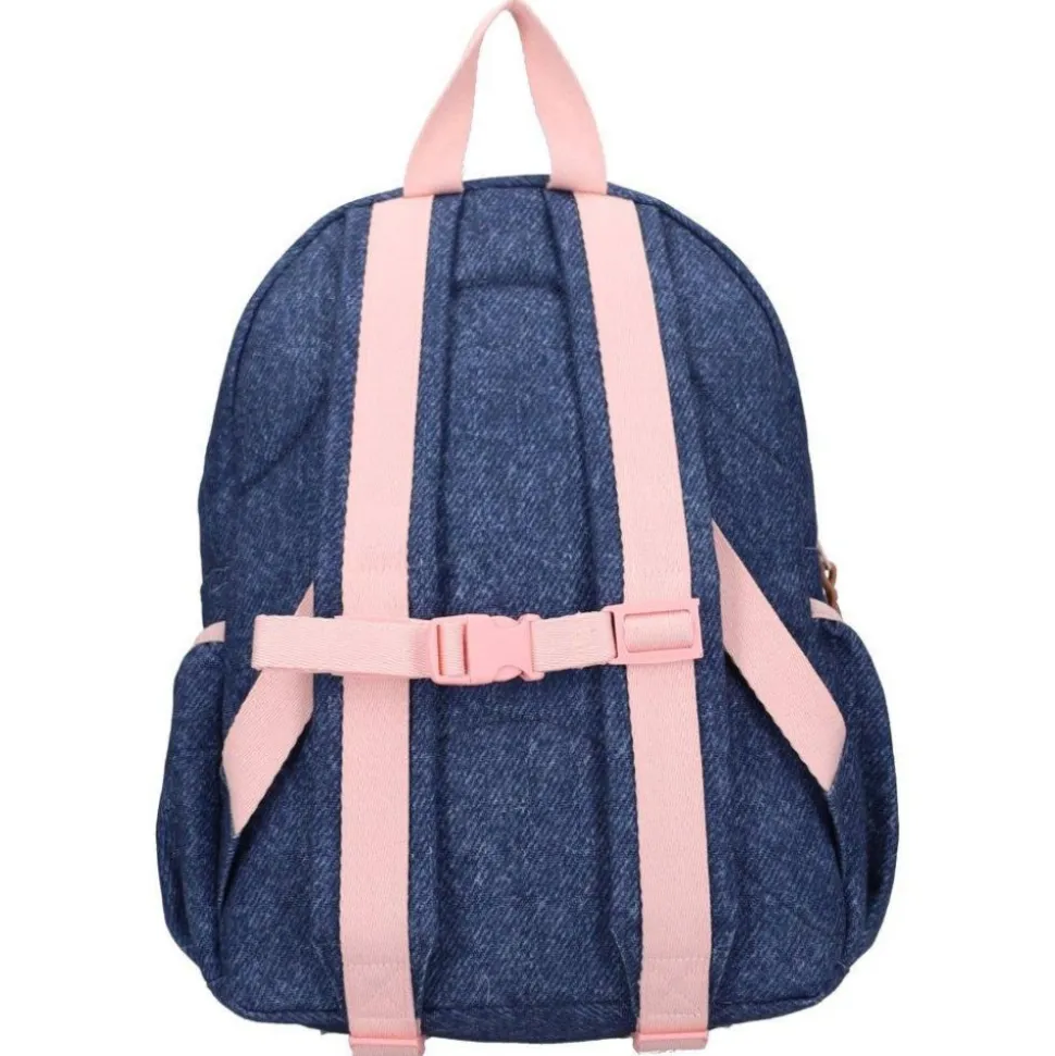 Sac à dos enfant neud bleu denim 36 cm