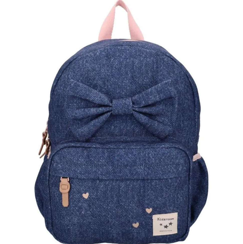 Sac à dos enfant neud bleu denim 36 cm