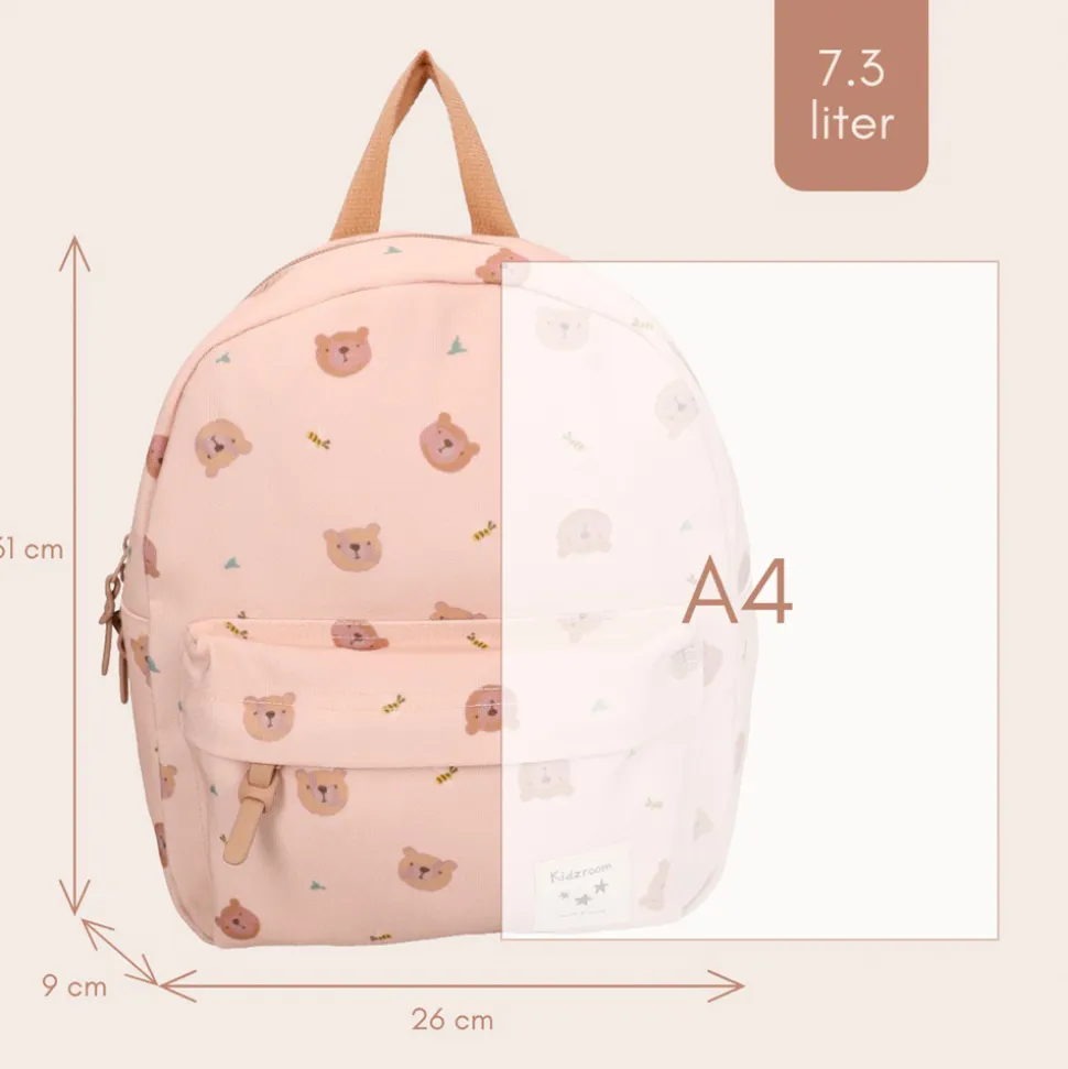 Sac à dos enfant oursons beige 31 cm