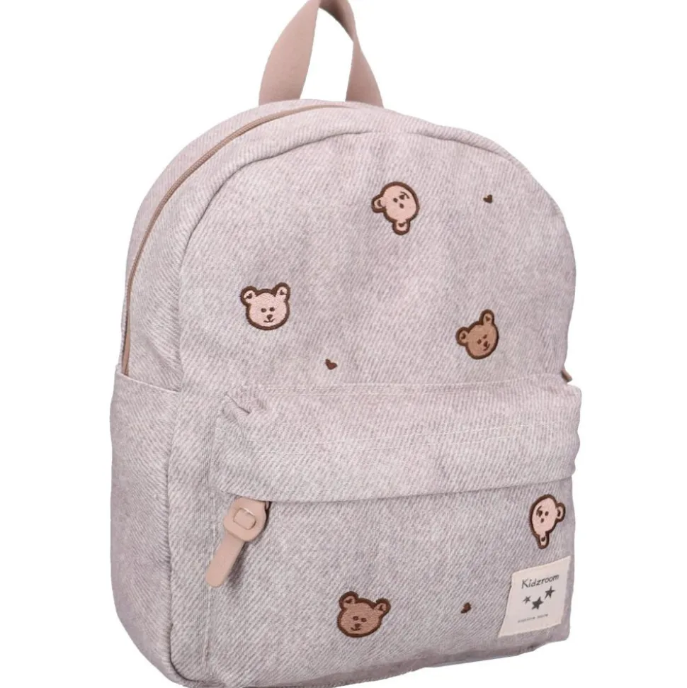 Sac à dos enfant oursons gris denim 31 cm