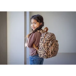 Sac à dos enfant sherpa léopard 31 cm