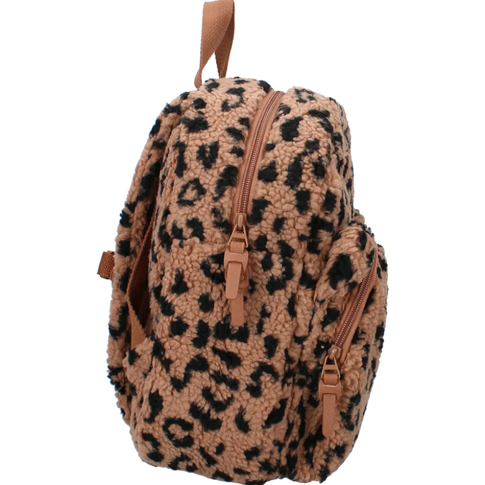Sac à dos enfant sherpa léopard 31 cm
