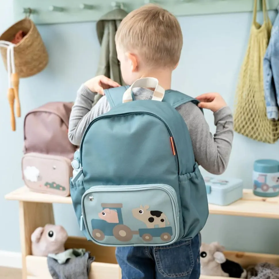 Sac à dos enfant tiny farm bleu