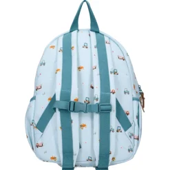 Sac à dos enfant véhicules bleu 36 cm