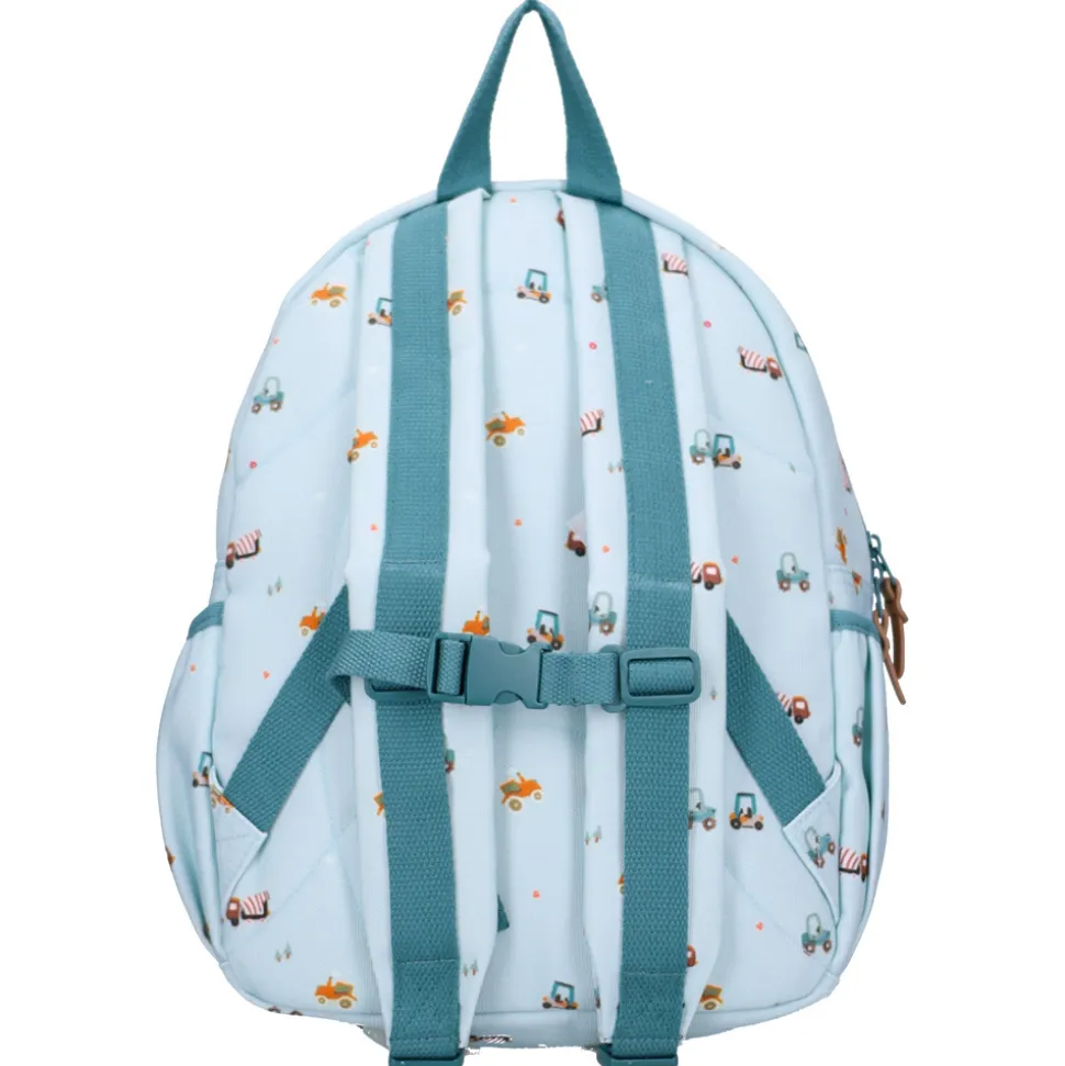Sac à dos enfant véhicules bleu 36 cm