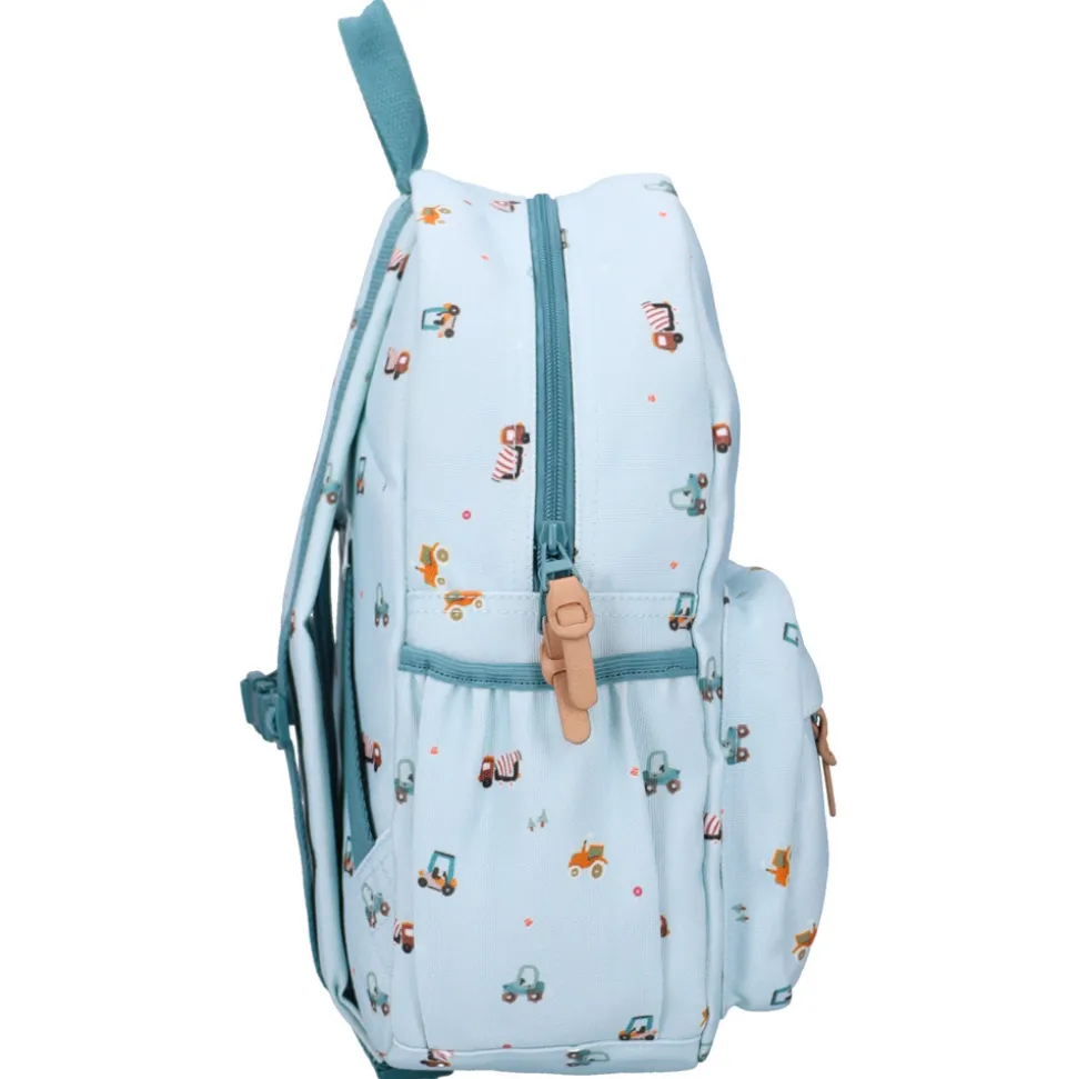 Sac à dos enfant véhicules bleu 36 cm