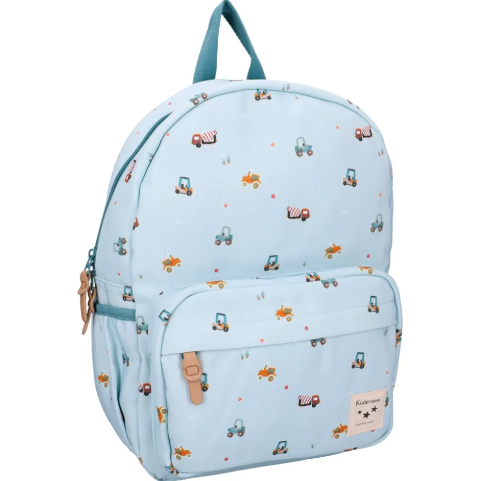 Sac à dos enfant véhicules bleu 36 cm