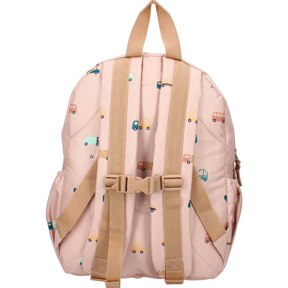 Sac à dos enfant voitures beige 36 cm