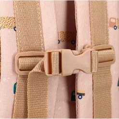 Sac à dos enfant voitures beige 36 cm