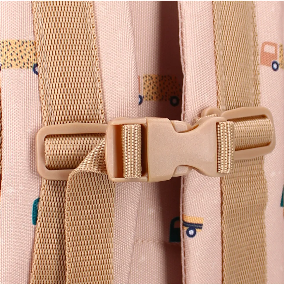 Sac à dos enfant voitures beige 36 cm