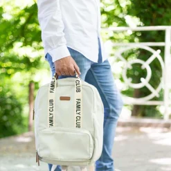 Sac à dos family club signature off white