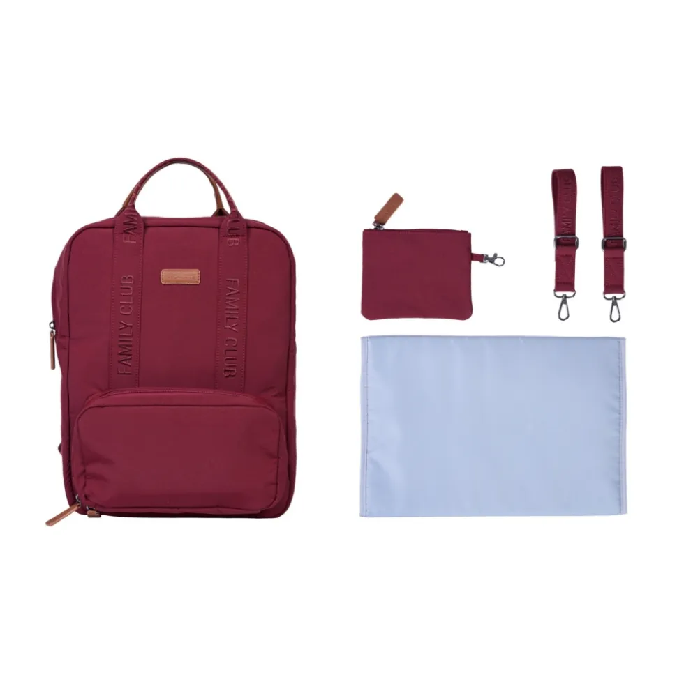 Sac à dos family club signature urban bordeaux