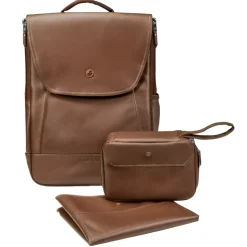 Sac à dos à langer classic cognac