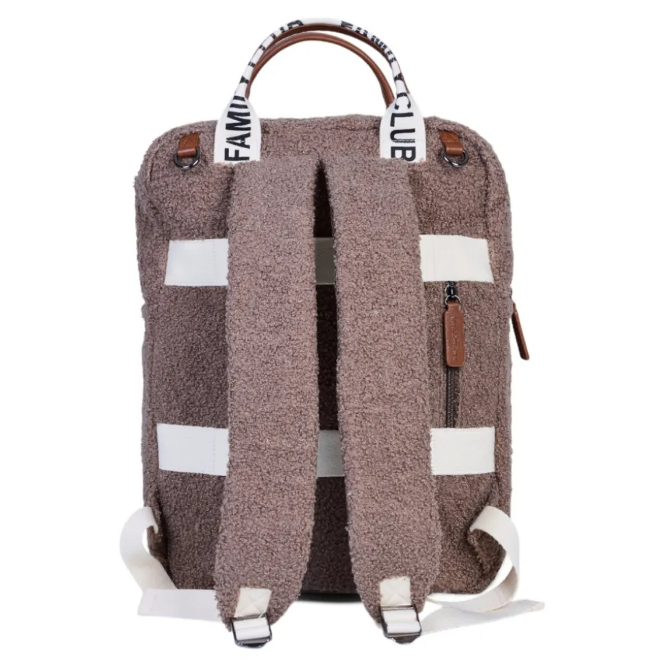 Sac à dos à langer family club signature teddy brun doux