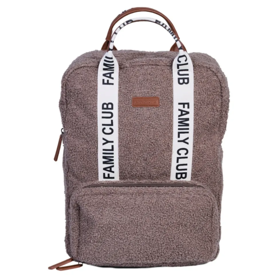 Sac à dos à langer family club signature teddy brun doux