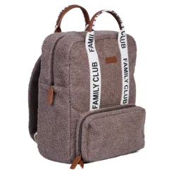 Sac à dos à langer family club signature teddy brun doux
