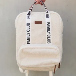 Sac à dos à langer family club signature teddy ecru